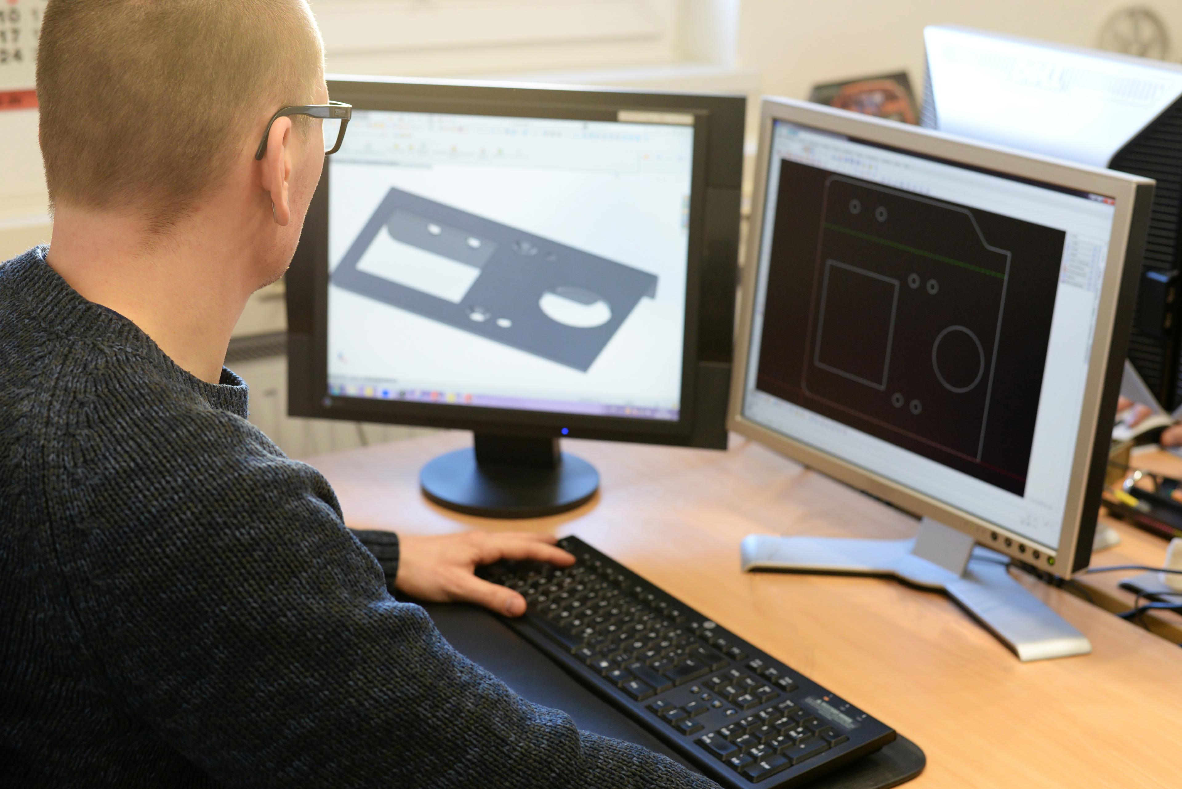 Unser Planungsteam erstellt CAD Pläne auf dem aktuellsten Stand der Technik um die exakte Herstellung und Konstruktion Ihrer Bestellung zu gewährleisten.